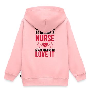 Krankenschwester - Kinder Premium Organic Hoodie - Rosa - Hinten - AI Model Kid Female (0cm)