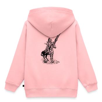 Indian - Kids Premium Organic Hoodie - rose - Back - AI Model Kid Female (0cm)