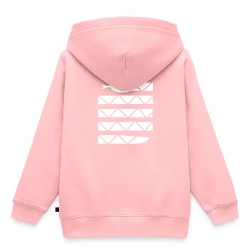 Minimalistische Schlange Dschungeltier - Kinder Premium Organic Hoodie - Rosa - Hinten - AI Model Kid Female (0cm)