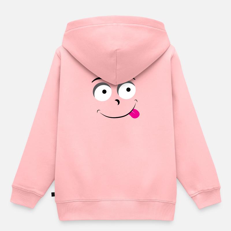 Drôle d’émotion - Sweat Premium à capuche enfant bio - rose