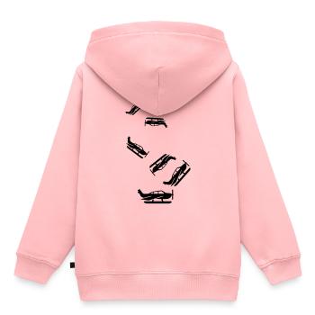 Symbole de l’avion - Sweat Premium à capuche enfant bio - rose - Dos - AI Model Kid Female (0cm)