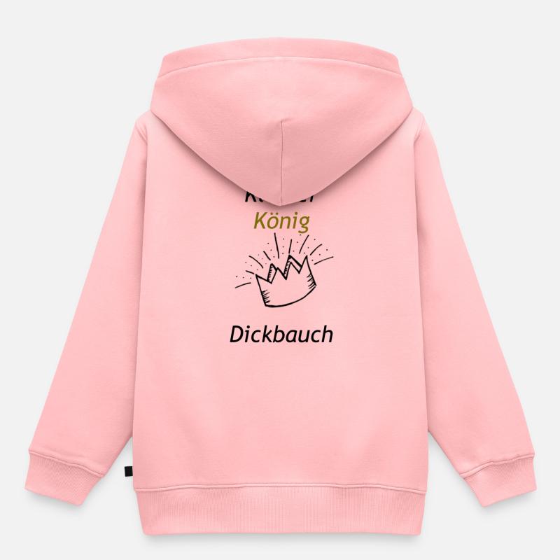 Petit roi dickbauch - Sweat Premium à capuche enfant bio - rose