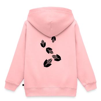Symbole du maïs - Sweat Premium à capuche enfant bio - rose - Dos - AI Model Kid Female (0cm)
