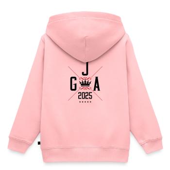 Jga 2025 Junggesellen Abschied Motto - Kinder Premium Organic Hoodie - Rosa - Hinten - AI Model Kid Female (0cm)