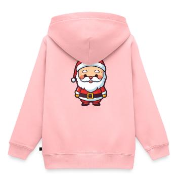 Père Noël Père Noël - Sweat Premium à capuche enfant bio - rose - Dos - AI Model Kid Female (0cm)