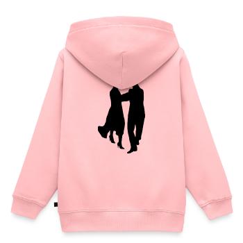 danse - Sweat Premium à capuche enfant bio - rose - Dos - AI Model Kid Female (0cm)
