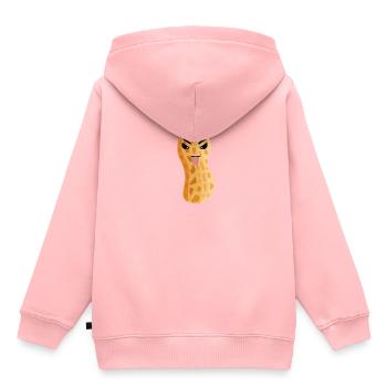 Erdnuss Erdnüsse Nuss Nüsse Speise - Kinder Premium Organic Hoodie - Rosa - Hinten - AI Model Kid Female (0cm)