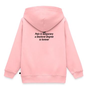 Diploma Doctoral Thesis Doctorate Doctoral Doctor - Kids Premium Organic Hoodie - rose - Back - AI Model Kid Female (0cm)