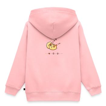 Cute Sleeping Baby Duck - Kinder Premium Organic Hoodie - Rosa - Hinten - AI Model Kid Female (0cm)