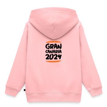 Gran Canaria 2024 - Kinder Premium Organic Hoodie - Rosa - Hinten - AI Model Kid Female (0cm)