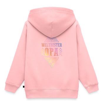 Weltbester Opa - Kinder Premium Organic Hoodie - Rosa - Hinten - AI Model Kid Female (0cm)
