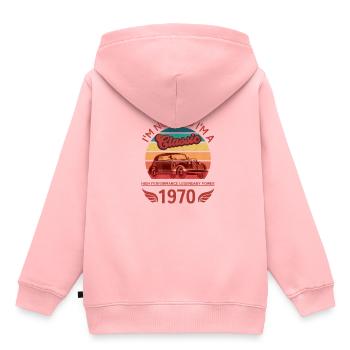 Je ne suis pas vieux - Sweat Premium à capuche enfant bio - rose - Dos - AI Model Kid Female (0cm)