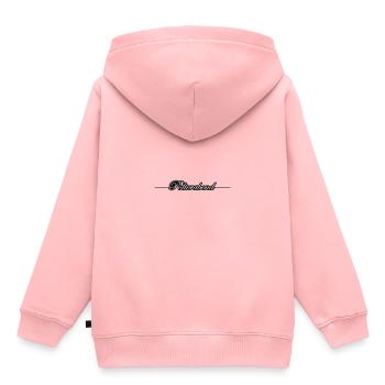 Polterabend - Kinder Premium Organic Hoodie - Rosa - Hinten - AI Model Kid Female (0cm)