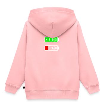 dad kids white - Kids Premium Organic Hoodie - rose - Back - AI Model Kid Female (0cm)