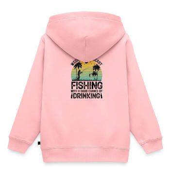 Therapie Angeln See Karpfen Angler Fischer Köder - Kinder Premium Organic Hoodie - Rosa - Hinten - AI Model Kid Female (0cm)
