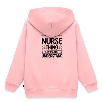Arzthelferin Krankenpflegerin Arztpraxis Assistent - Kinder Premium Organic Hoodie - Rosa - Hinten - AI Model Kid Female (0cm)
