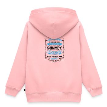 Opa Geschenkidee Opa weiß alles Spruch Großvater - Kinder Premium Organic Hoodie - Rosa - Hinten - AI Model Kid Female (0cm)