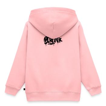BERLIN graffiti - Kids Premium Organic Hoodie - rose - Back - AI Model Kid Female (0cm)