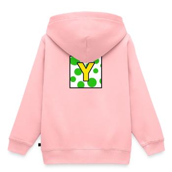 Yoshi - Sweat Premium à capuche enfant bio - rose - Dos - AI Model Kid Female (0cm)