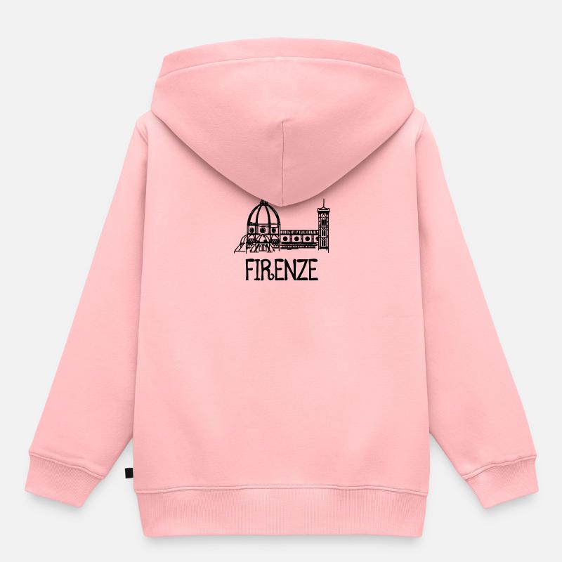 Florence - Sweat Premium à capuche enfant bio - rose