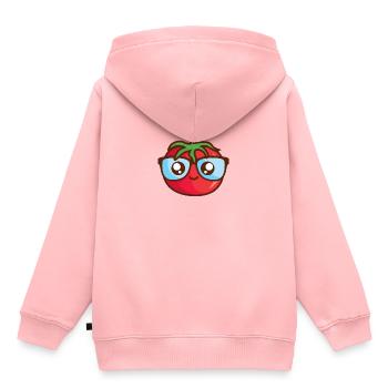 Tom Tom - Sweat Premium à capuche enfant bio - rose - Dos - AI Model Kid Female (0cm)