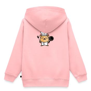 Happy cooking cat - Kinder Premium Organic Hoodie - Rosa - Hinten - AI Model Kid Female (0cm)