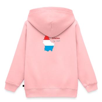 Luxembourg - Sweat Premium à capuche enfant bio - rose - Dos - AI Model Kid Female (0cm)