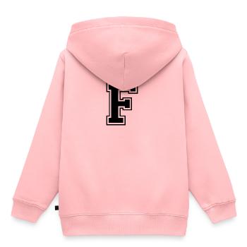 f - Kinder Premium Organic Hoodie - Rosa - Hinten - AI Model Kid Female (0cm)