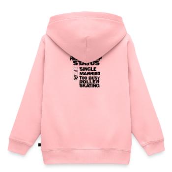status roller skating - Kinder Premium Organic Hoodie - Rosa - Hinten - AI Model Kid Female (0cm)