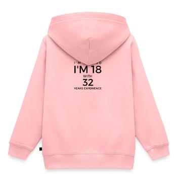 50th birthday - saying for 50th birthday - Kids Premium Organic Hoodie - rose - Back - AI Model Kid Female (0cm)