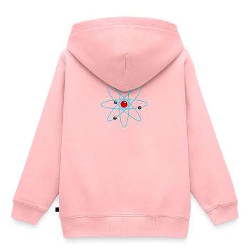 Atom - Kinder Premium Organic Hoodie - Rosa - Hinten - AI Model Kid Female (0cm)
