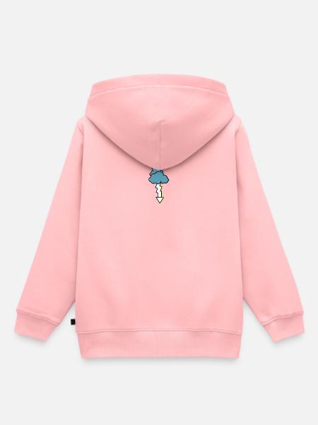 orage - Sweat Premium à capuche enfant bio - rose