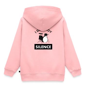 Drums spielen Schlagzeug Musikinstrument Geschenk - Kinder Premium Organic Hoodie - Rosa - Hinten - AI Model Kid Female (0cm)