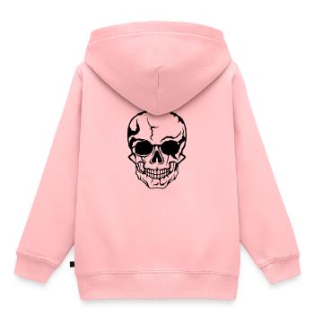 halloween death head horror drawing 21 - Kids Premium Organic Hoodie - rose - Back - AI Model Kid Female (0cm)