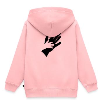 main - Sweat Premium à capuche enfant bio - rose - Dos - AI Model Kid Female (0cm)