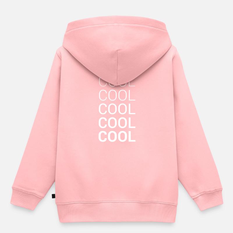 COOL COOL COOL COOL COOL - Sweat Premium à capuche enfant bio - rose