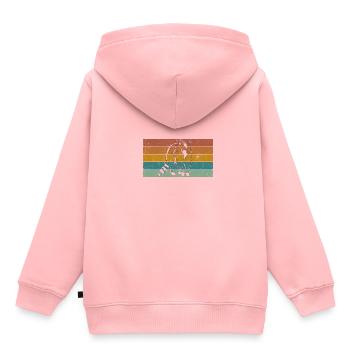 Raton laveur - Sweat Premium à capuche enfant bio - rose - Dos - AI Model Kid Female (0cm)