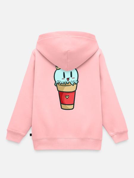 Prinz Prinzessin Eis Kindershirt kidscontest - Kinder Premium Organic Hoodie - Rosa