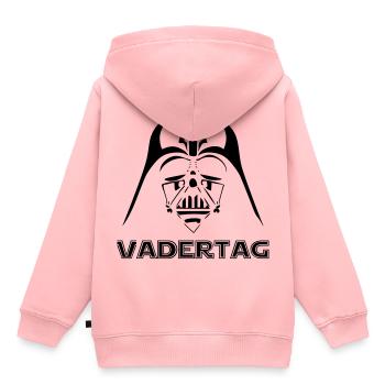 Vatertag Shirt - Kinder Premium Organic Hoodie - Rosa - Hinten - AI Model Kid Female (0cm)