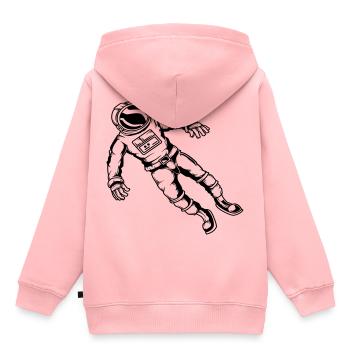 Raumfahrer Astronaut Weltraum Weltall Raumfahrt - Kinder Premium Organic Hoodie - Rosa - Hinten - AI Model Kid Female (0cm)