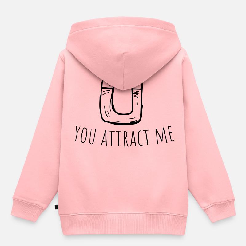 tu m'attires - Sweat Premium à capuche enfant bio - rose