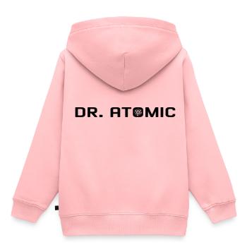 Dr. Atomic - Space Universe Nuclear Power Doctor - Kids Premium Organic Hoodie - rose - Back - AI Model Kid Female (0cm)
