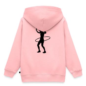 sport hula hoop - Kinder Premium Organic Hoodie - Rosa - Hinten - AI Model Kid Female (0cm)
