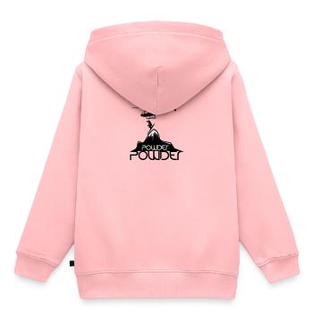 Poudre - Sweat Premium à capuche enfant bio - rose - Dos - AI Model Kid Female (0cm)