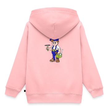 window cleaner - Kids Premium Organic Hoodie - rose - Back - AI Model Kid Female (0cm)