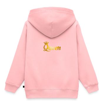 Queen - Kids Premium Organic Hoodie - rose - Back - AI Model Kid Female (0cm)