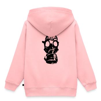 gas maske - Kinder Premium Organic Hoodie - Rosa - Hinten - AI Model Kid Female (0cm)