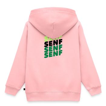 Mustard eat tasty spice paste - Kids Premium Organic Hoodie - rose - Back - AI Model Kid Female (0cm)