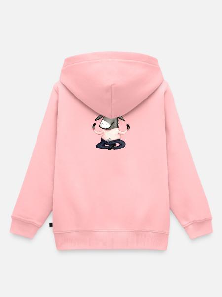 Yoga Donkey - Kids Premium Organic Hoodie - rose