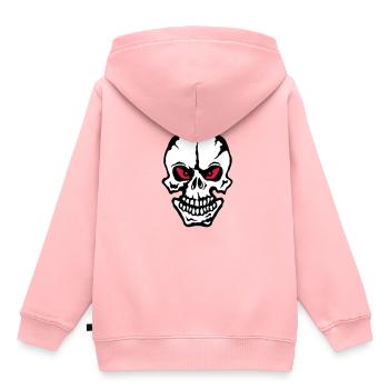 death head skull head look wicked dead 1 - Kids Premium Organic Hoodie - rose - Back - AI Model Kid Female (0cm)